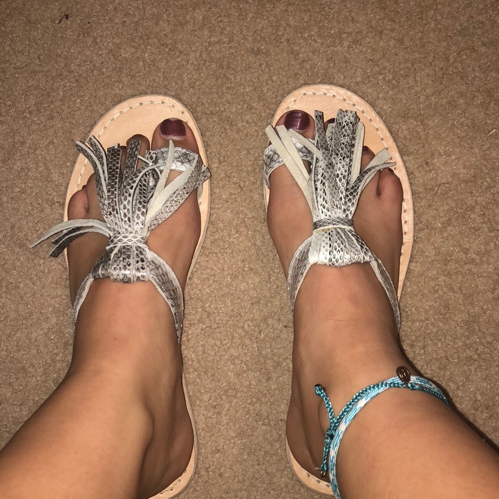 L*Space Cocobelle Rio Sandal in Snakeskin